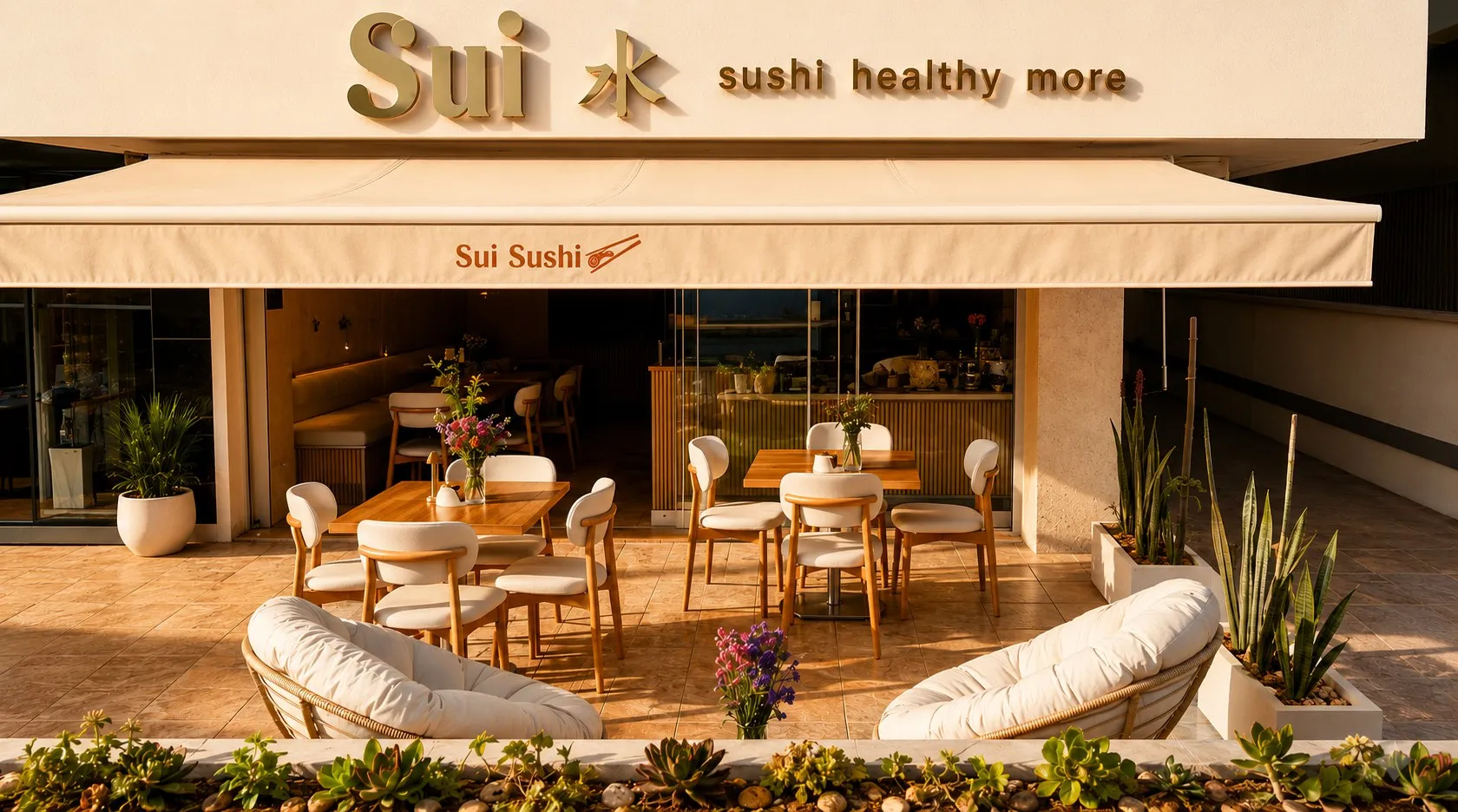 Sui Sushi, deniz kıyısında